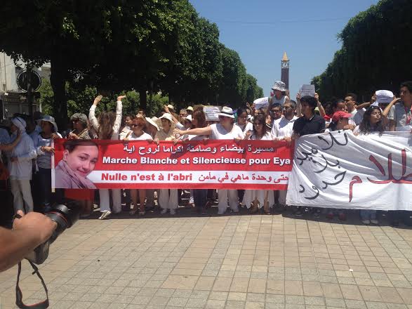 Adel Elmi perturbe la marche blanche en mémoire d’Eya