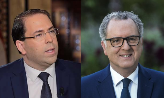 Entretien ce mercredi entre Chahed et le Président de l'Assemblée nationale française