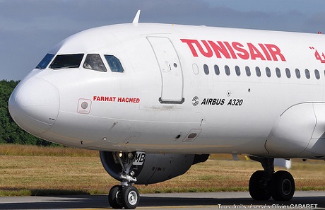 Le nouvel Airbus A320 de Tunisair s'appelle Farhat Hached