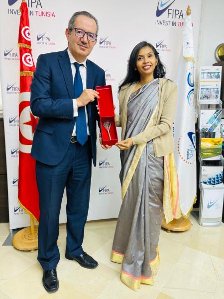 Tunisie-Inde : l’Ambassadrice de New Delhi reçue par le Directeur de la FIPA
