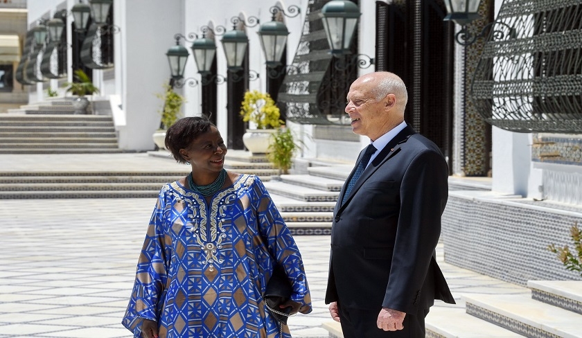 Kaïs Saïed reçoit la secrétaire générale de la Francophonie