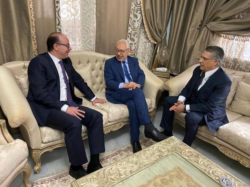 Fakhfakh et Karoui en conclave chez Gannouchi