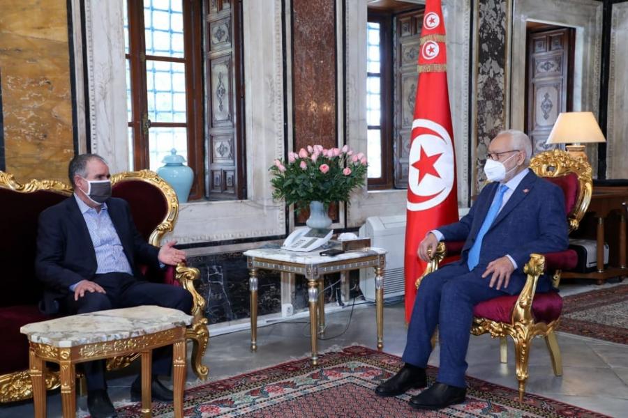 Rached Ghannnouchi exprime son appui à l’initiative de l’UGTT appelant à un dialogue national