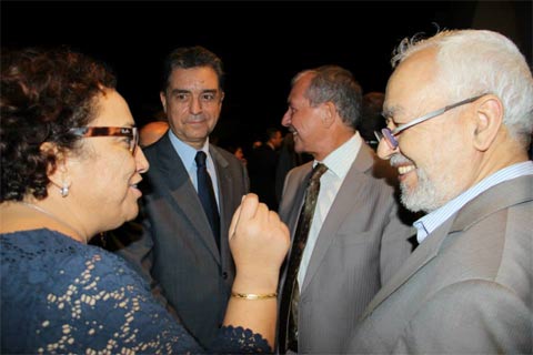 Ghannouchi apporte son soutien à Bochra Belhaj Hmida