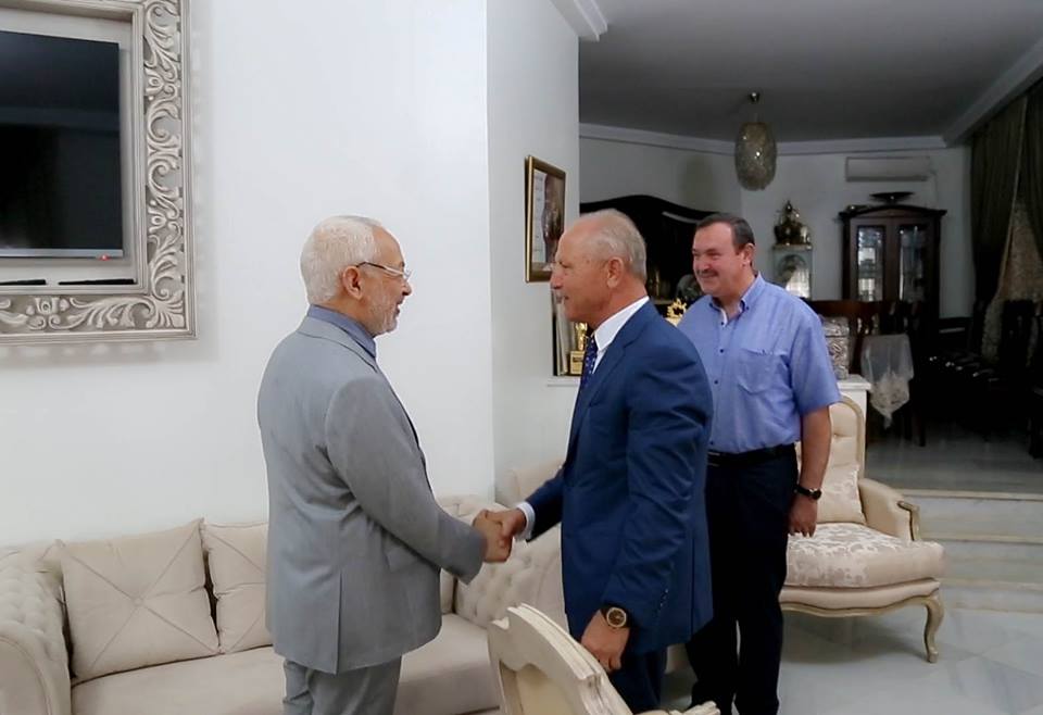Photo du jour : Rached Ghannouchi reçoit Ridha Charfeddine