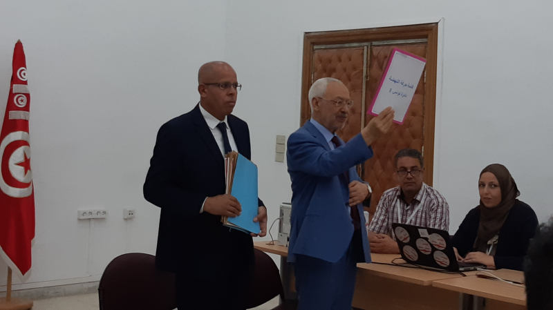 Tunisie: Ghannouchi dépose sa candidature aux législatives