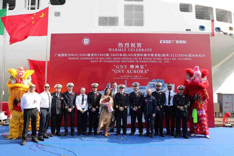 GNV reçoit le « GNV Aurora » son 2éme navire alimenté au GNL