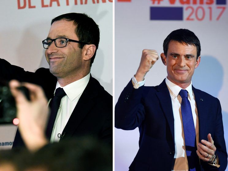 France primaire de la gauche : Benoît Hamon et Manuel Valls au second tour
