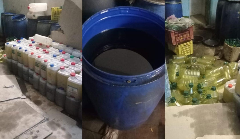 Nabeul: Saisie de plus de 2 mille litres d'huile dans un entrepôt clandestin