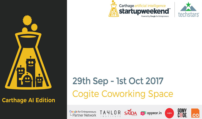 Startup Weekend Carthage 2017 Al Edition du 29 Septembre au 1er octobre