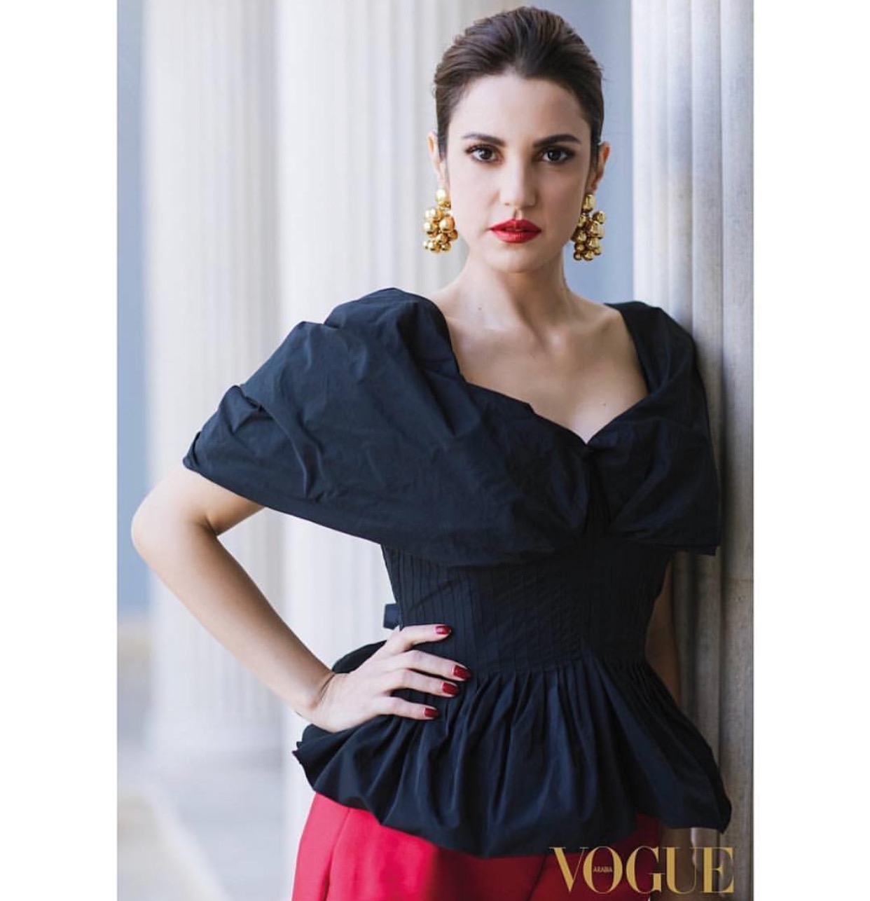 L'actrice tunisienne Dorra Zarrouk en couverture du magazine Vogue Arabia