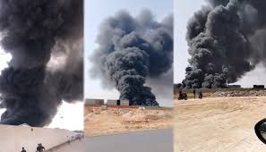 Sfax : incendie gigantesque dans une usine de plastique