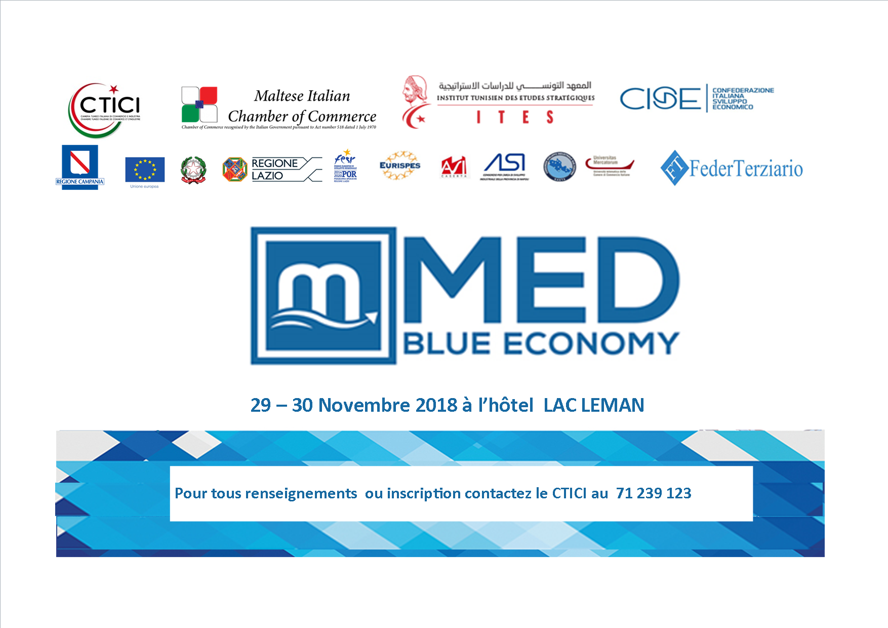 MED BLUE ECONOMY, les 29 et 30 Novembre