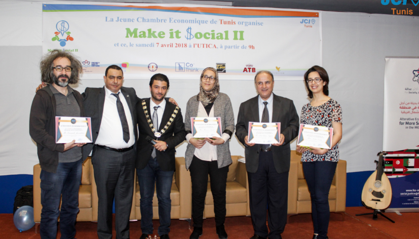 Action "Make It Social II" par JCI Tunis