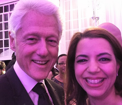 Karboul "charmée" par l'ancien Président des USA, Bill Clinton !?