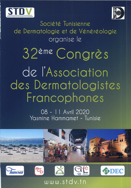 Congrès des dermatologistes francophones à Hammamet en 2020