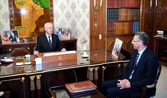 Kaïs Saïed reçoit le ministre de l’Intérieur