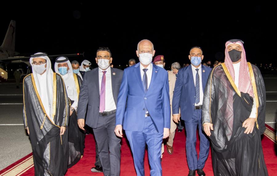 Le président Kaïs Saïed accueilli à Doha par le vice-président du conseil des ministres du Qatar ?