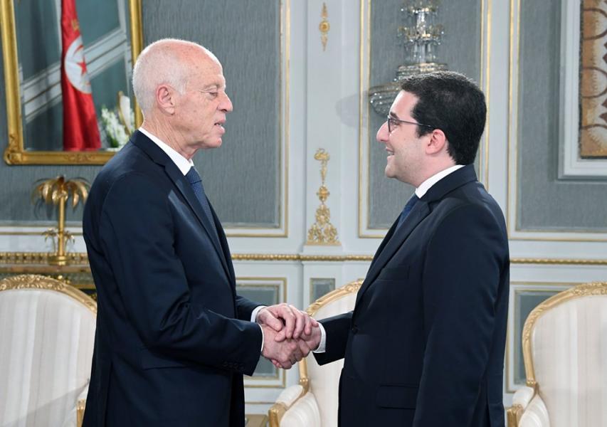 le président Kaïs Saïed rencontre le secrétaire général de Tahya Tounes