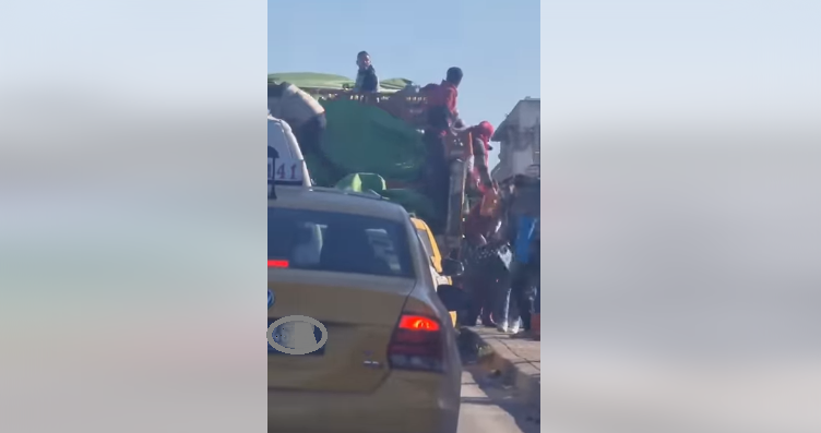 A Lacagna : Un camion chargé de boissons alcoolisées en panne pillé