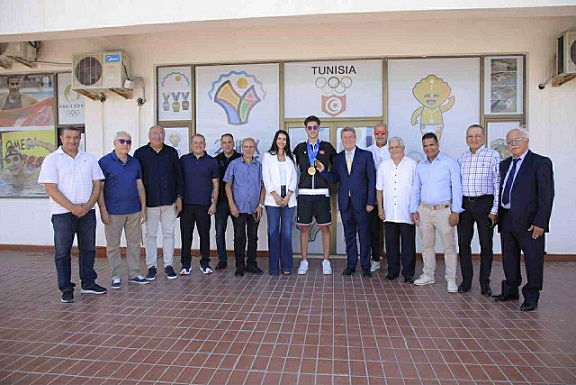 Le Comité Olympique Tunisien célèbre l'exploit d’Ahmed Jaouadi