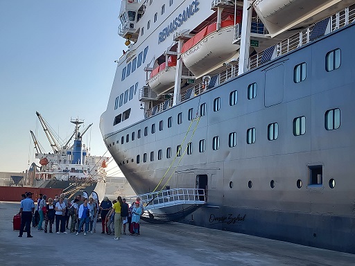 Tourisme de croisière : 277 voyageurs à bord du bateau " Le Renaissance " à Sfax