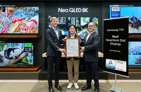 Les téléviseurs QLED de Samsung reçoivent la certification Real Quantum Dot Display du TÜV Rheinland