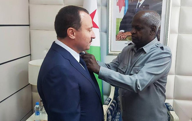Bassam Loukil décoré par le président de la République de Djibouti