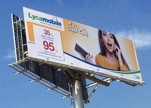 Lycamobile axe sa campagne publicitaire sur l’affichage urbain