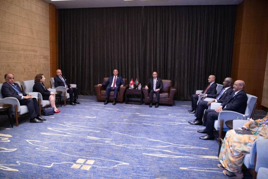 Pékin : Maddouri s’entretient avec le président mauritanien, la Haute commission mixte au centre de la rencontre