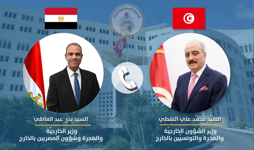 Coordination entre la Tunisie et l’Egypte sur les récents développement au Moyen Orient