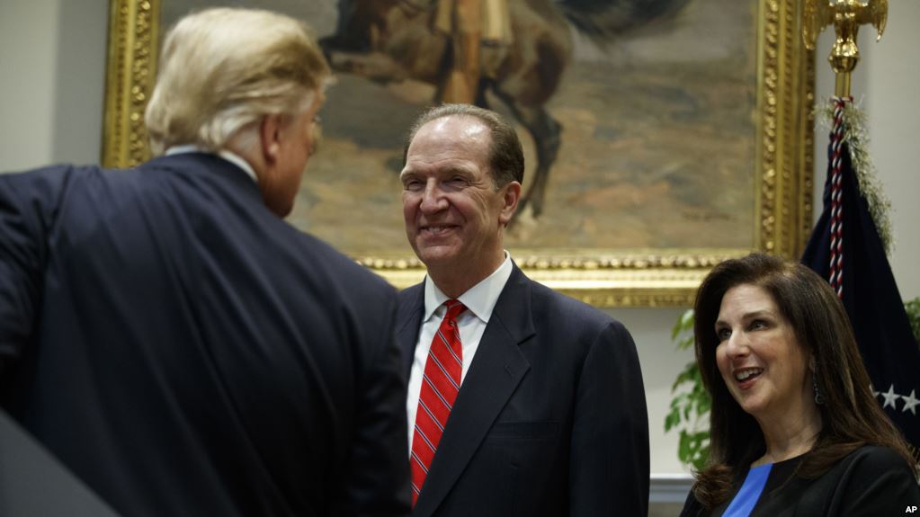 Président de la BM : Donald Trump nomme David Malpass connu pour ses critiques acerbes de cette institution