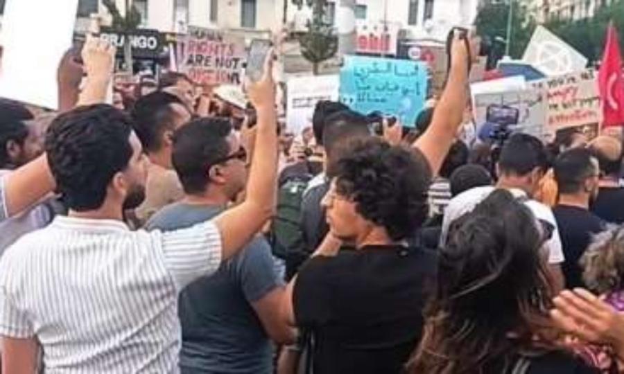 Marche organisée par le Réseau pour les Droits et Libertés à deux jours du scrutin présidentiel