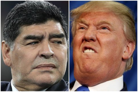 Pour avoir insulté Trump, Diego Maradona interdit de visa aux USA