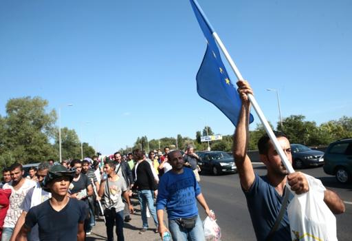 La grande marche des migrants syriens
