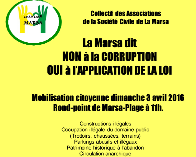 Quand La Marsa se mobilise contre... l'anarchie !