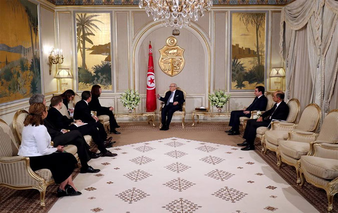 Essebsi reçoit une délégation de la société américaine "Millennium Challenge Corporation"