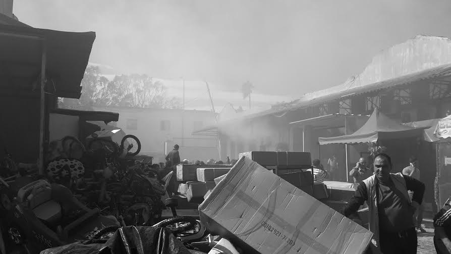 Encore un incendie à Moncef Bey : Une vingtaine de boutiques détruites
