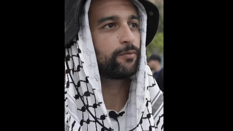 Soumoud: Le Tunisien Mouheb Snoussi victime de violence policière israélienne