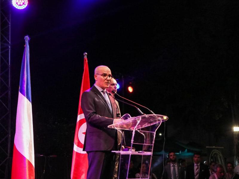 Fête nationale française: Nabil Ammar loue l'harmonie entre Saied et Macron