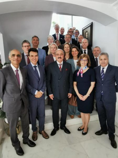 Le ministre des affaires étrangères rencontre les ambassadeurs de l'Union européenne
