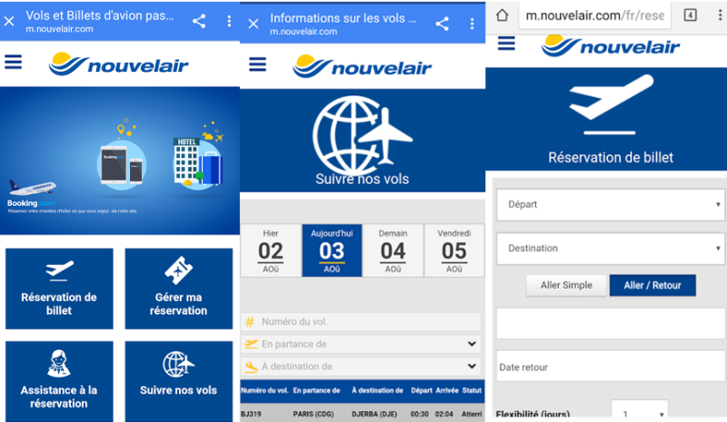 Une première sur le marché aérien en Tunisie : Nouvelair lance la version mobile de son site Web