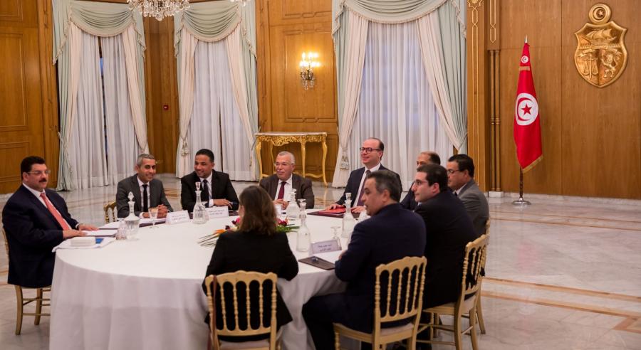 Réunion à Carthage entre Fakhfakh et les représentants des partis politiques