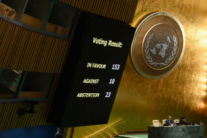 L’ONU vote avec une écrasante majorité pour un cessez-le feu humanitaire immédiat à Gaza