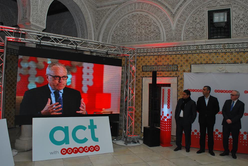Lancement du projet "Act with Ooredoo 2015"