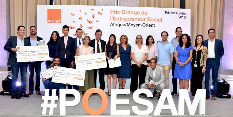 Orange Tunisie dévoile les 3 lauréats nationaux du Prix Orange de l’Entrepreneur Social 2018