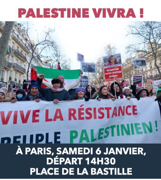 Des rassemblements en soutien au peuple palestinien à Paris et en régions