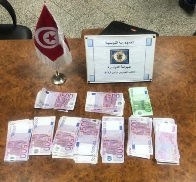Saisie de 111 mille euros à l'aéroport Tunis-Carthage