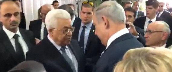 Mahmoud Abbas : Seul président arabe présent aux obsèques de Peres