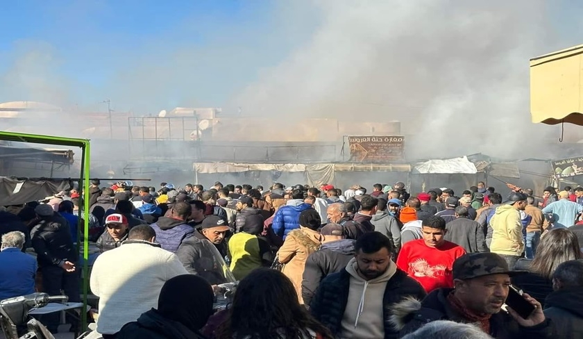 Gabès : Un important incendie au Souk El Henna, pas de victimes